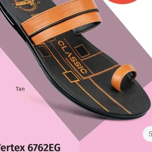 Paragon Vertex Men’s Black Casual Chappal - Comfortable Daily Wear - Image 2